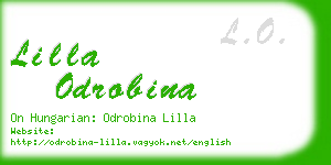 lilla odrobina business card